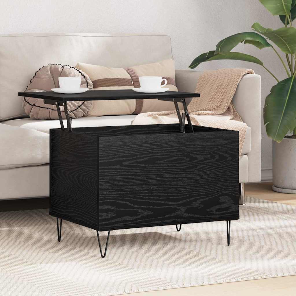 vidaXL Τραπεζάκι σαλονιού Μαύρη Οξυά 60 x 44,5 x 45 εκ