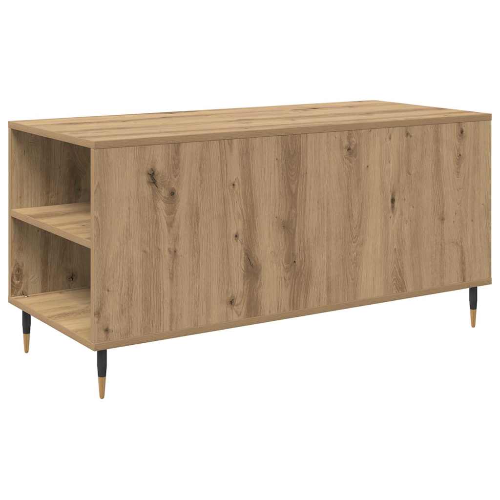 vidaXL Τραπεζάκι σαλονιού με συρτάρι Artisan Oak 102 x 44,5 x 50 εκ