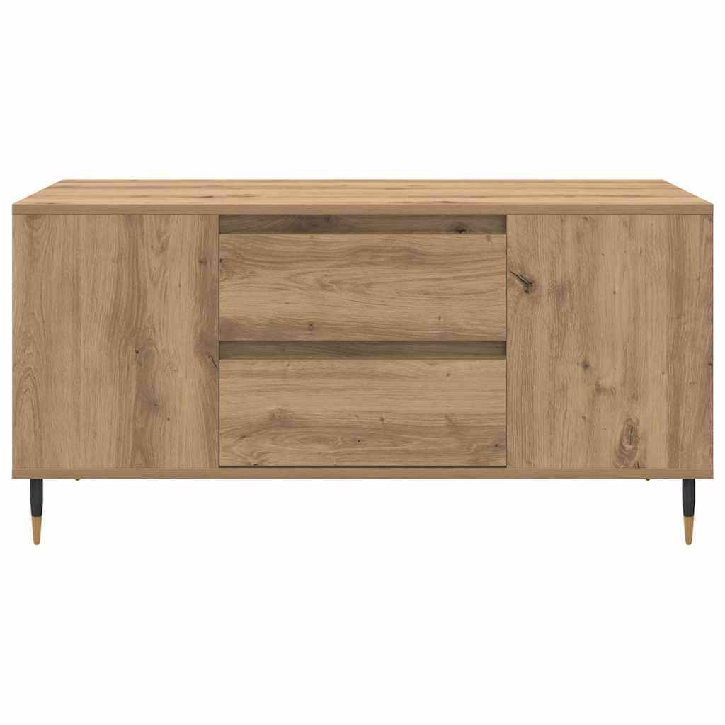 vidaXL Τραπεζάκι σαλονιού με συρτάρι Artisan Oak 102 x 44,5 x 50 εκ