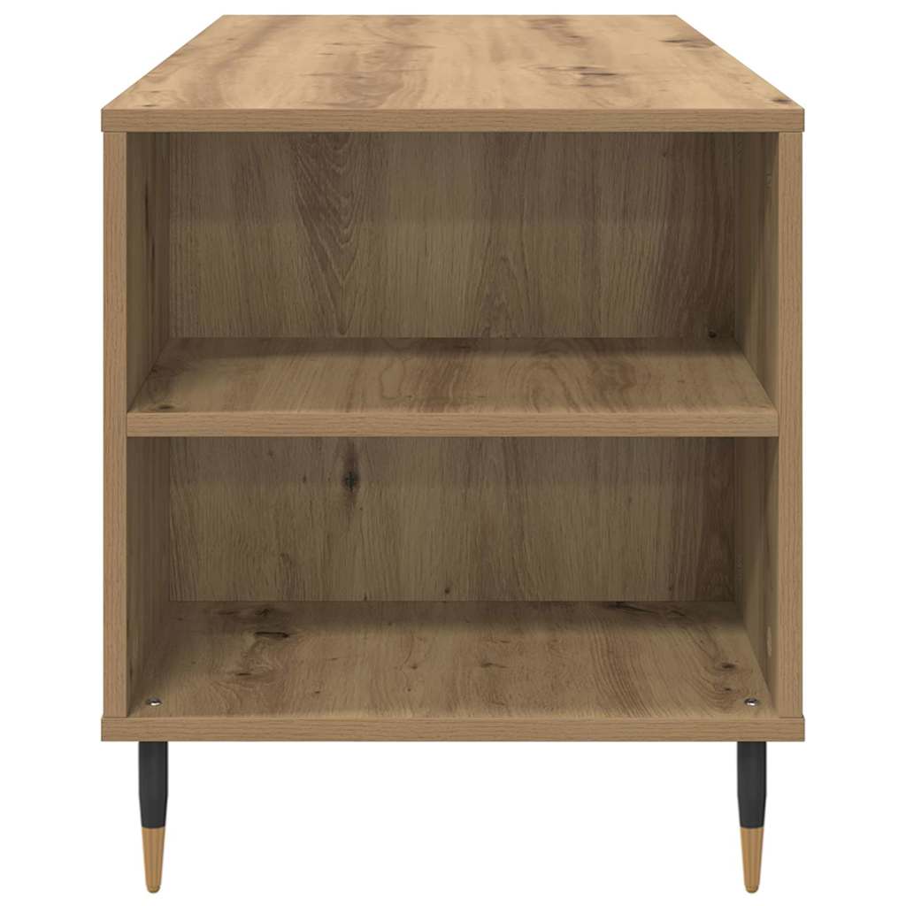 vidaXL Τραπεζάκι σαλονιού με συρτάρι Artisan Oak 102 x 44,5 x 50 εκ