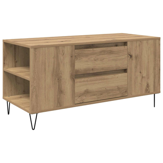 vidaXL Τραπεζάκι σαλονιού με συρτάρι Artisan Oak 102 x 44,5 x 50 εκ