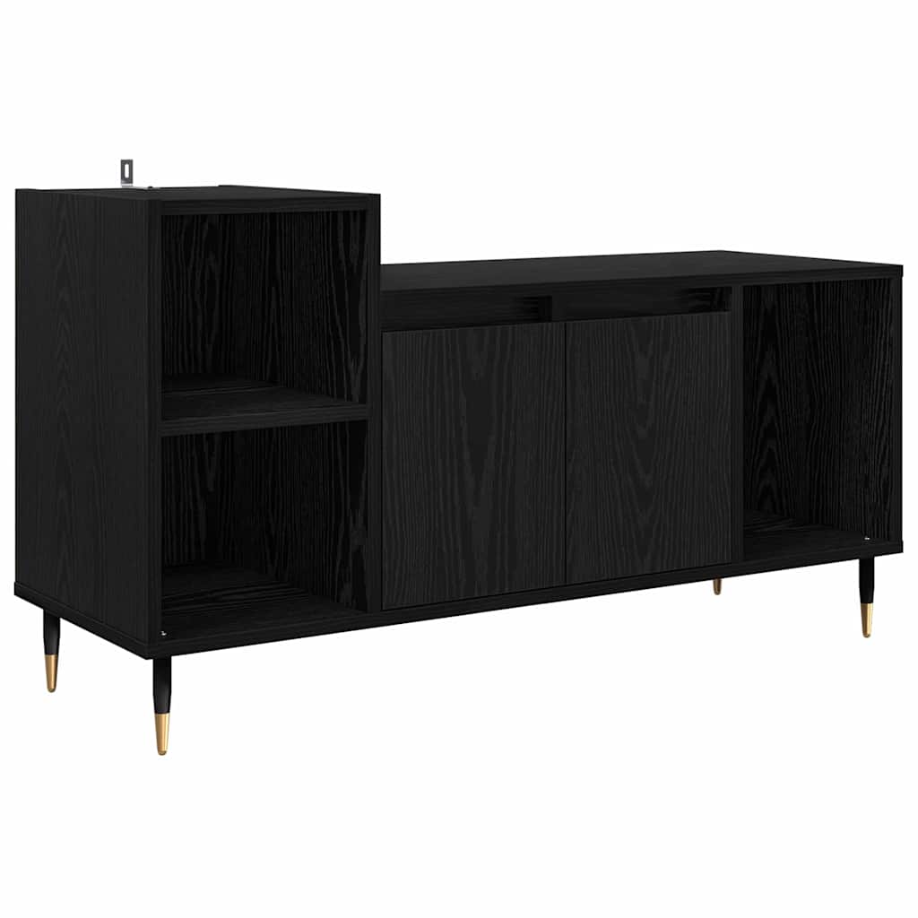 vidaXL Ντουλάπι TV Μαύρη Οξυά 100 x 35 x 55 εκ Επεξεργασμένο ξύλο