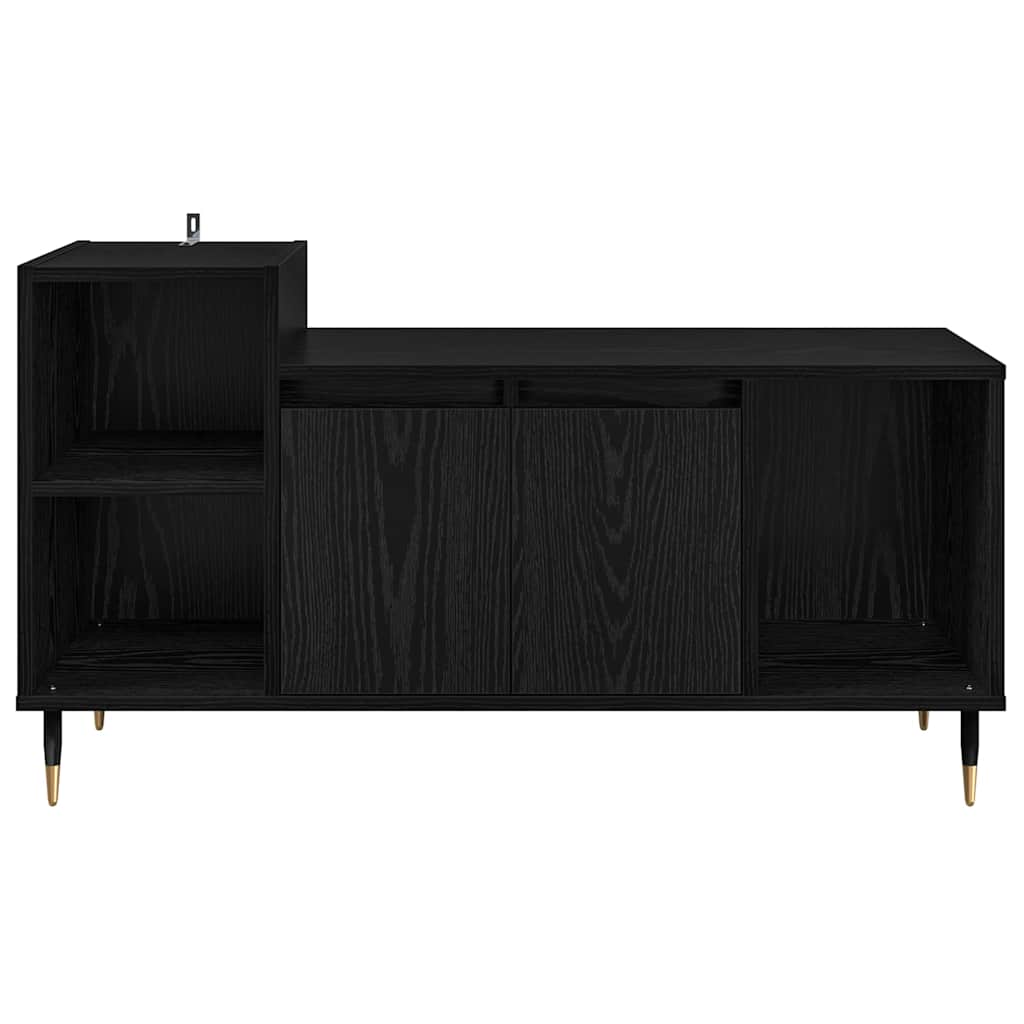 vidaXL Ντουλάπι TV Μαύρη Οξυά 100 x 35 x 55 εκ Επεξεργασμένο ξύλο