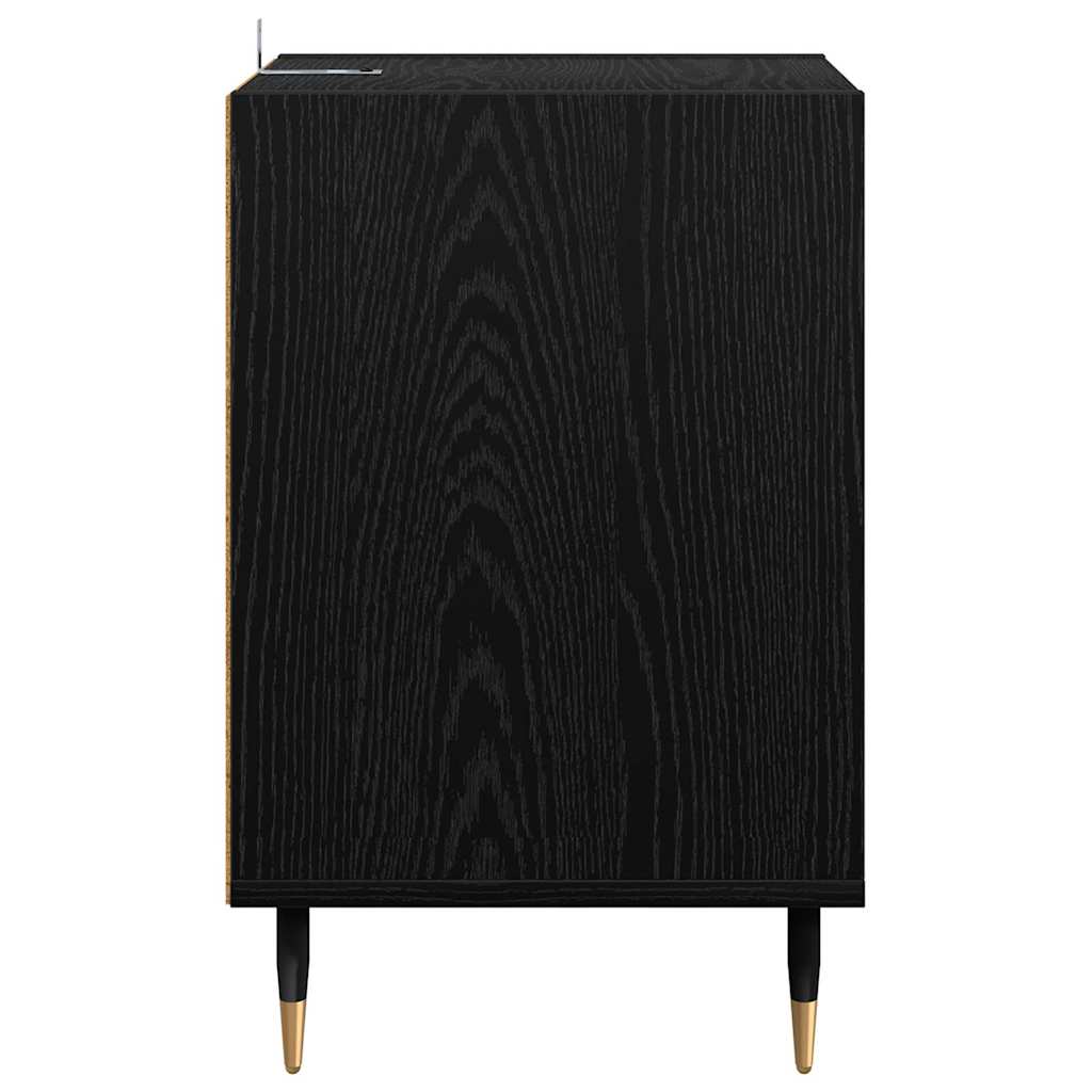 vidaXL Ντουλάπι TV Μαύρη Οξυά 100 x 35 x 55 εκ Επεξεργασμένο ξύλο