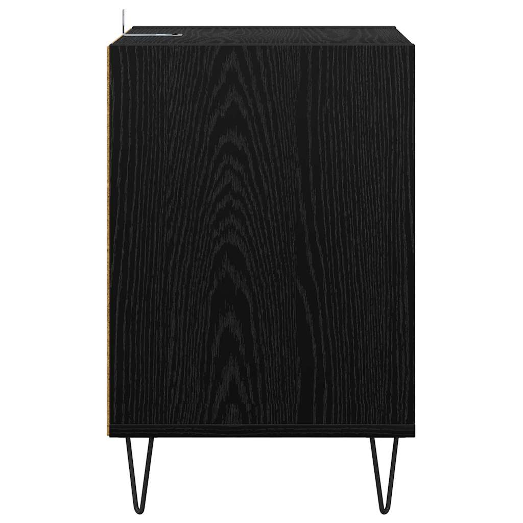 vidaXL Ντουλάπι TV Μαύρη Οξυά 100 x 35 x 55 εκ Επεξεργασμένο ξύλο