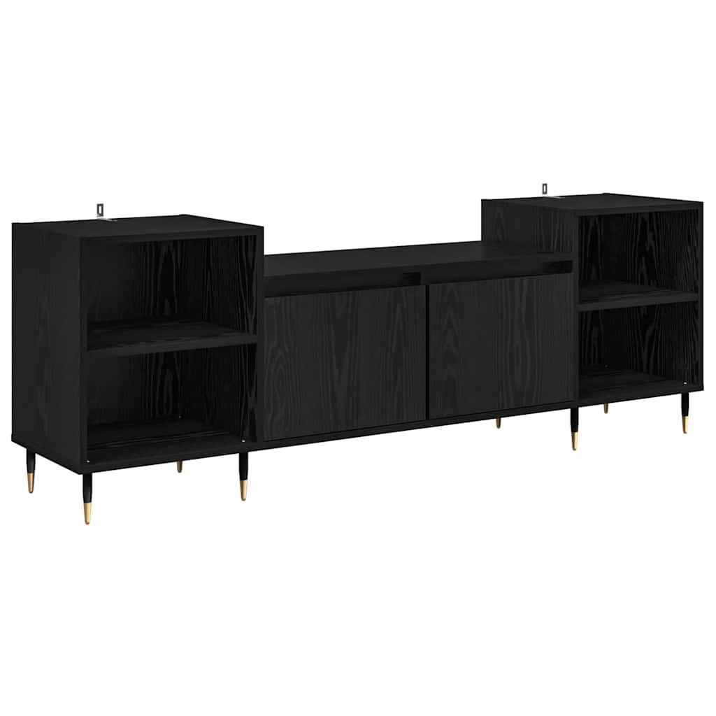 vidaXL Ντουλάπι TV Μαύρη Οξυά 160 x 35 x 55 εκ. Επεξεργασμένο ξύλο