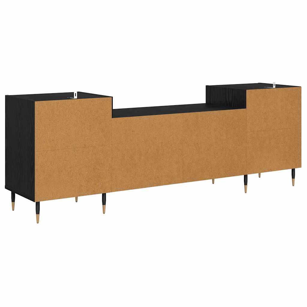 vidaXL Ντουλάπι TV Μαύρη Οξυά 160 x 35 x 55 εκ. Επεξεργασμένο ξύλο