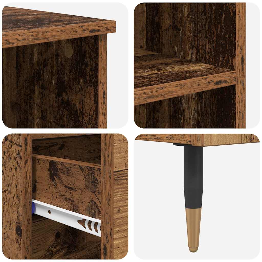 vidaXL Highboard Παλιό Ξύλο 40 x 36 x 110 εκ. Επεξεργασμένο ξύλο