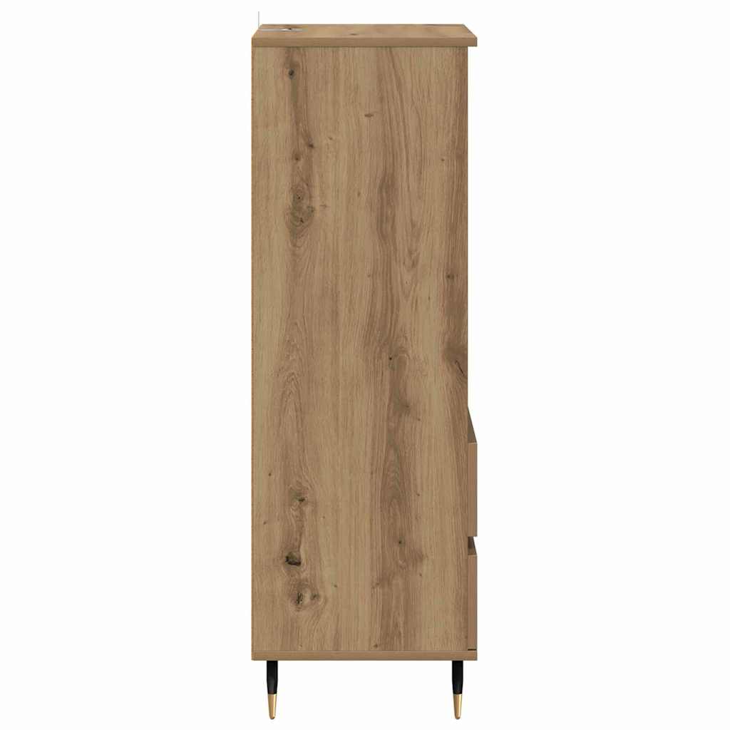 vidaXL Highboard Artisan Oak 40 x 36 x 110 εκ. Επεξεργασμένο ξύλο