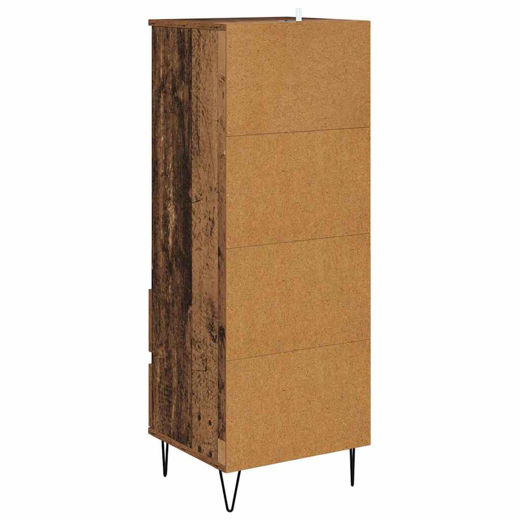 vidaXL Highboard Παλιό Ξύλο 40 x 36 x 110 εκ. Επεξεργασμένο ξύλο