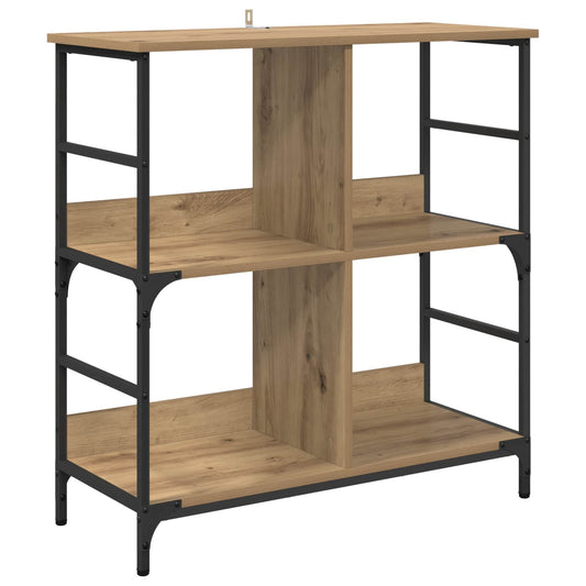 vidaXL Ράφι Βιβλίων artisan δρυς 78.5 x 33 x 82 εκ Επεξεργασμένο ξύλο