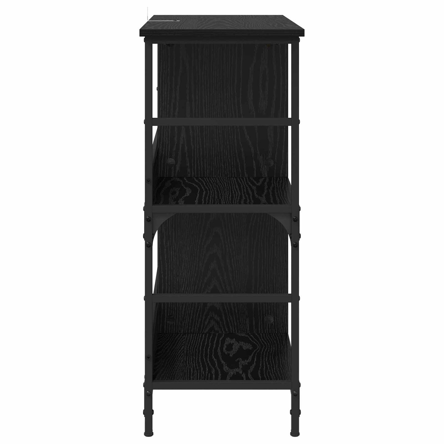 vidaXL Ράφι Βιβλίων Μαύρη δρυς 78.5 x 33 x 82 εκ Επεξεργασμένο ξύλο