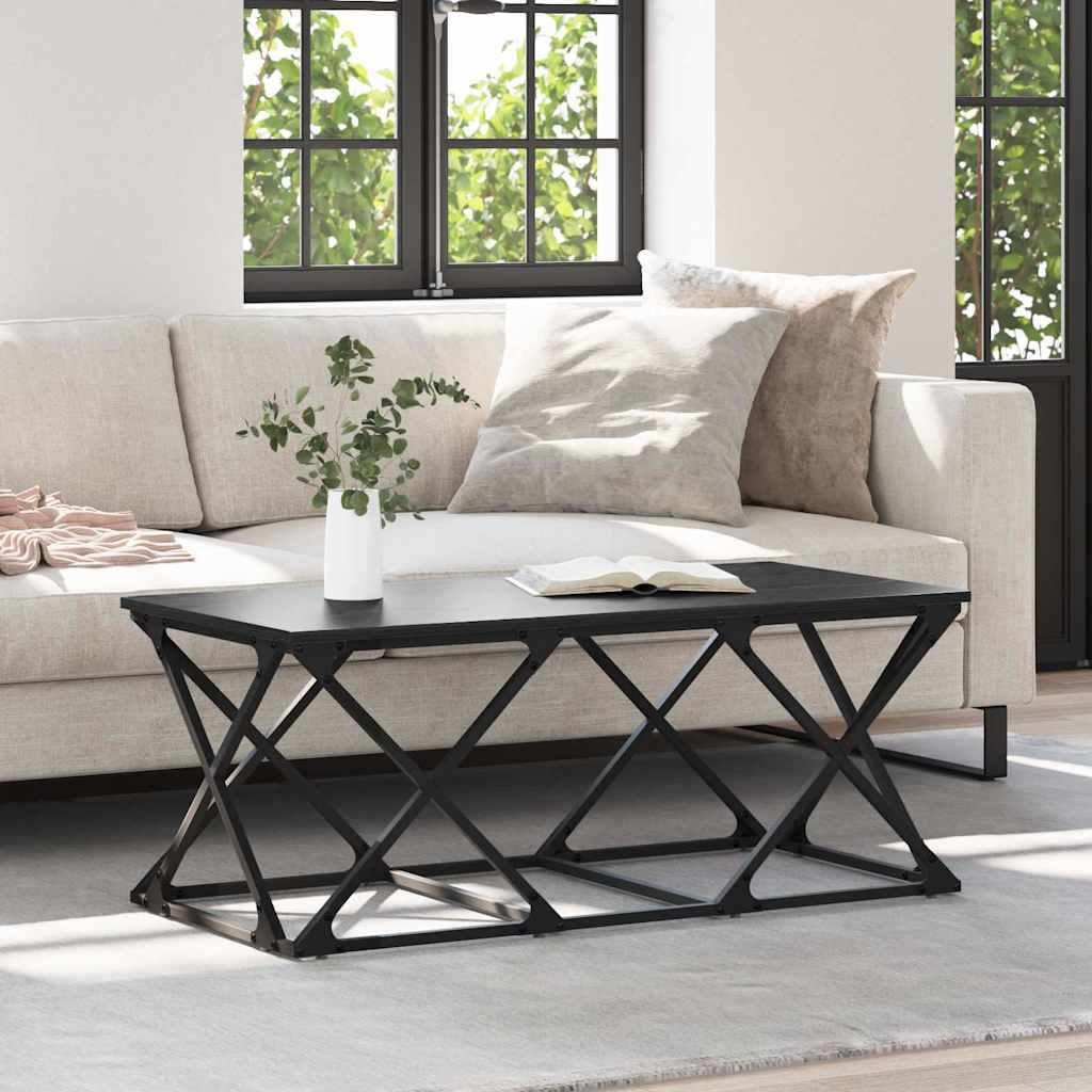 vidaXL Τραπεζάκι σαλονιού Μαύρη δρυς 100 x 49 x 40 εκ