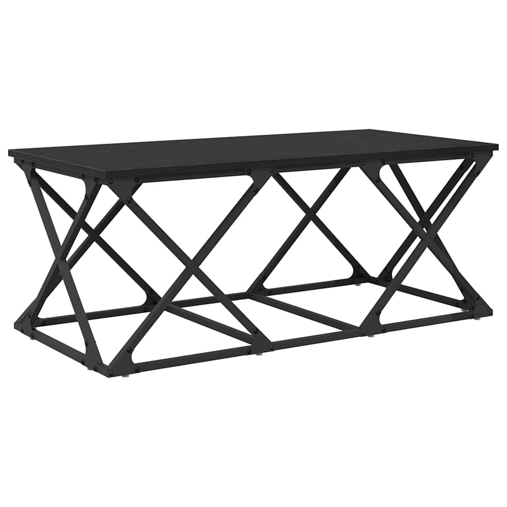 vidaXL Τραπεζάκι σαλονιού Μαύρη δρυς 100 x 49 x 40 εκ