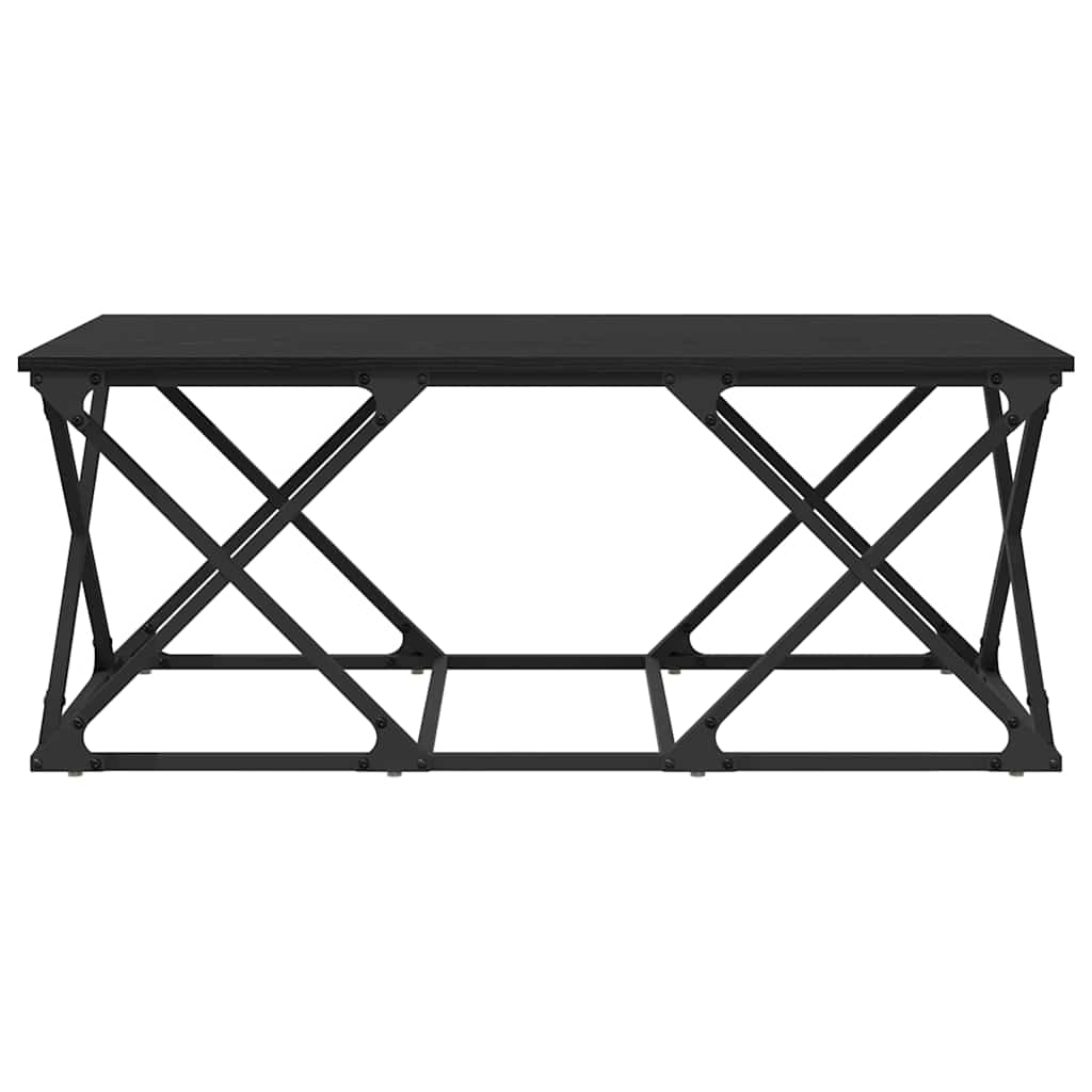 vidaXL Τραπεζάκι σαλονιού Μαύρη δρυς 100 x 49 x 40 εκ