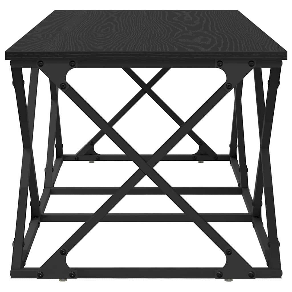 vidaXL Τραπεζάκι σαλονιού Μαύρη δρυς 100 x 49 x 40 εκ