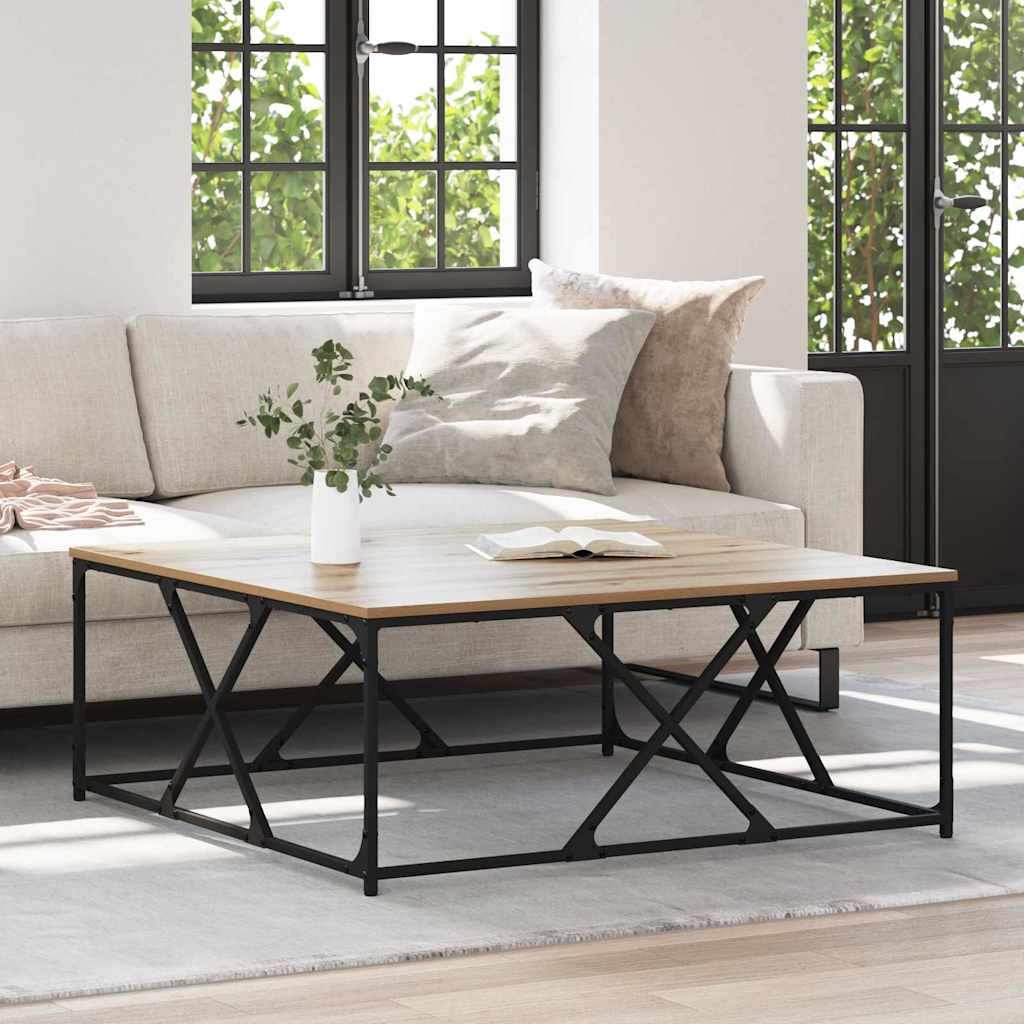 vidaXL Τραπεζάκι σαλονιού artisan δρυς 100 x 100 x 40 cm