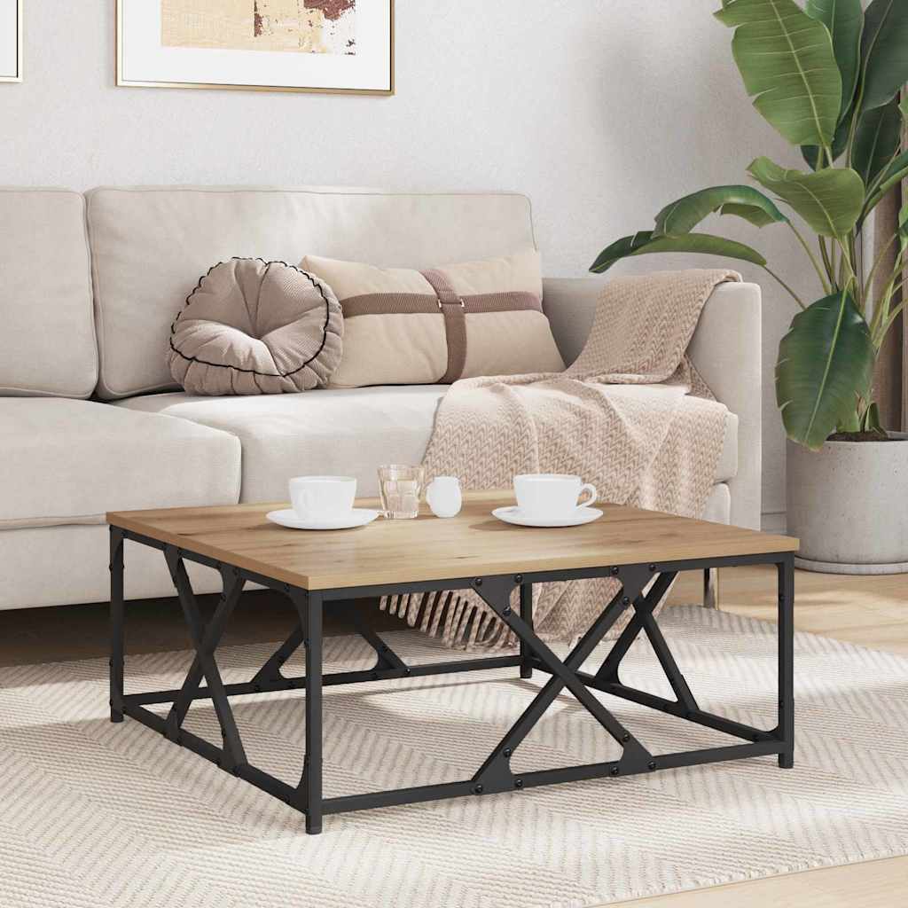 vidaXL Τραπεζάκι σαλονιού artisan δρυς 70 x 70 x 30 cm