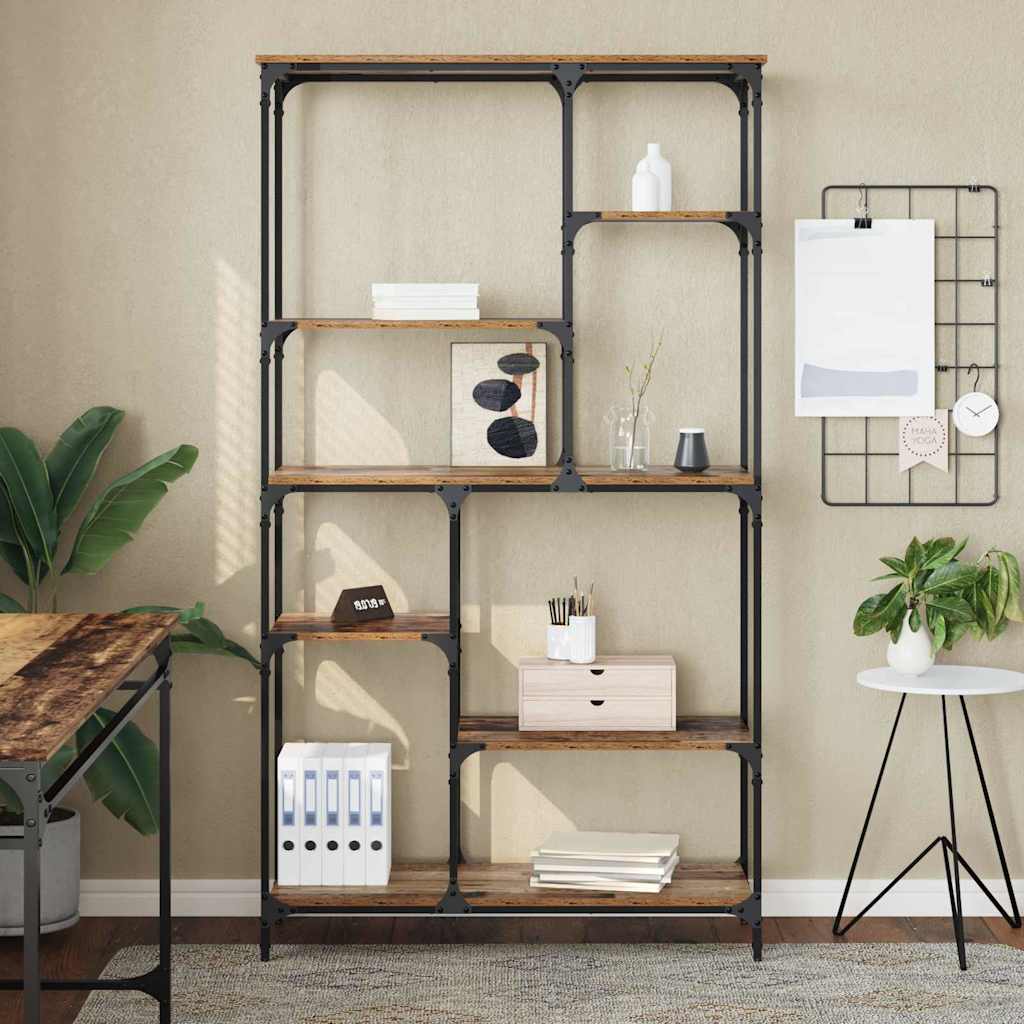 vidaXL Ράφι Βιβλίων Παλιό ξύλο 99 x 35,5 x 176 cm Επεξεργασμένο ξύλο