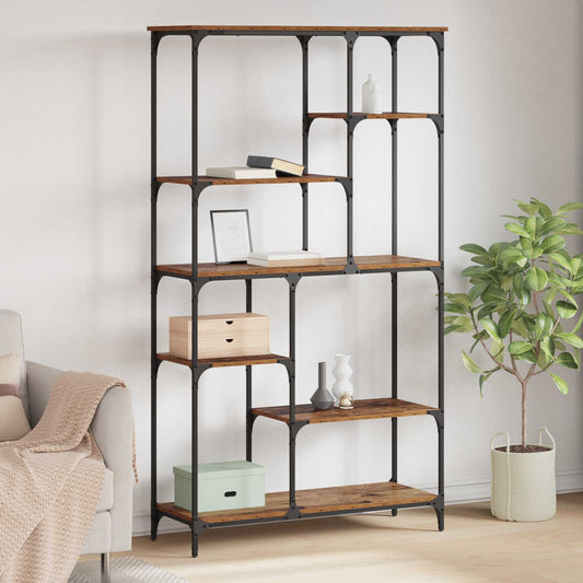 vidaXL Ράφι Βιβλίων Παλιό ξύλο 99 x 35,5 x 176 cm Επεξεργασμένο ξύλο