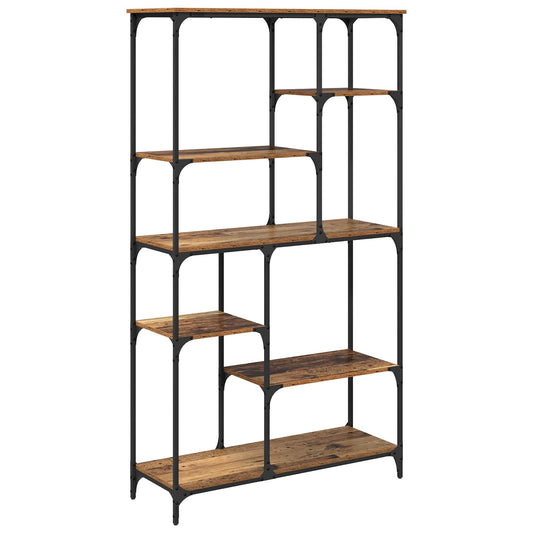vidaXL Ράφι Βιβλίων Παλιό ξύλο 99 x 35,5 x 176 cm Επεξεργασμένο ξύλο
