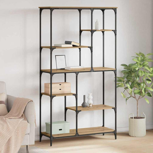 vidaXL Ράφι Βιβλίων Artisan Oak 99 x 35,5 x 176 cm Επεξεργασμένο ξύλο