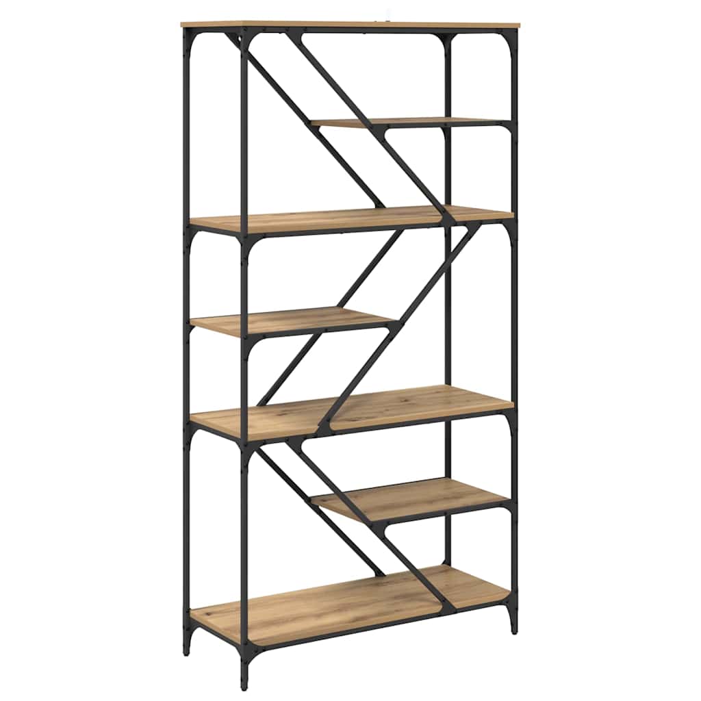 vidaXL Ράφι Βιβλίων Artisan Oak 91 x 36 x 176 εκ Επεξεργασμένο ξύλο