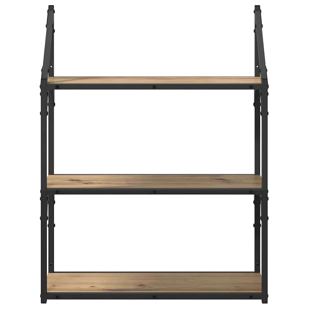 vidaXL Ράφι Τοίχου Επιτοίχιο Artisan Oak 60 x 21 x 78,5 cm