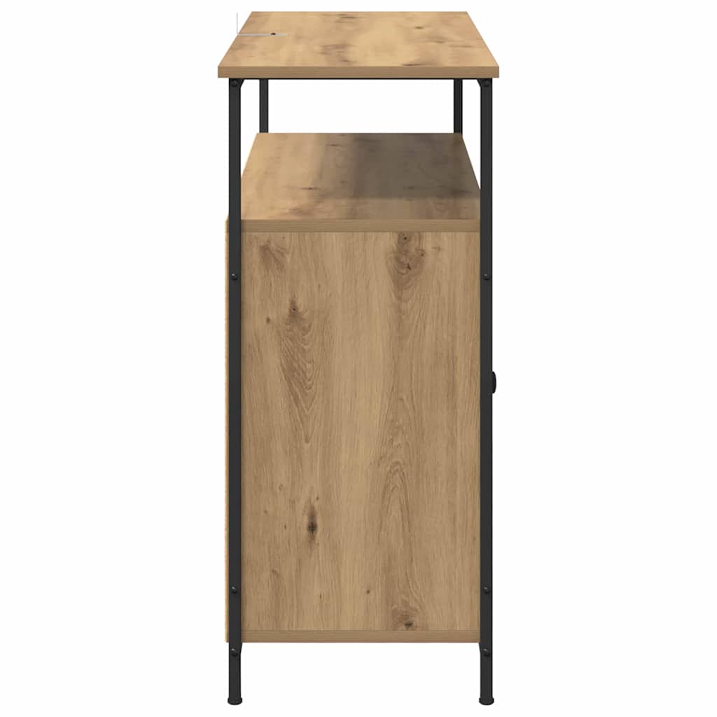 vidaXL Πλαϊνό γραφείο Artisan Oak 100 x 35 x 80 εκ. Επεξεργασμένο ξύλο