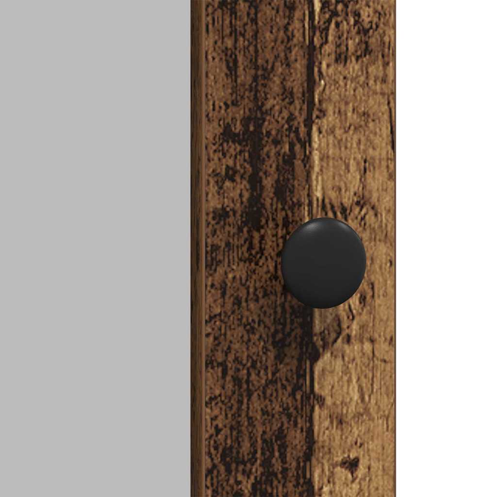 vidaXL Πλαϊνό γραφείο Παλιό Ξύλο 100 x 35 x 80 εκ. Επεξεργασμένο ξύλο