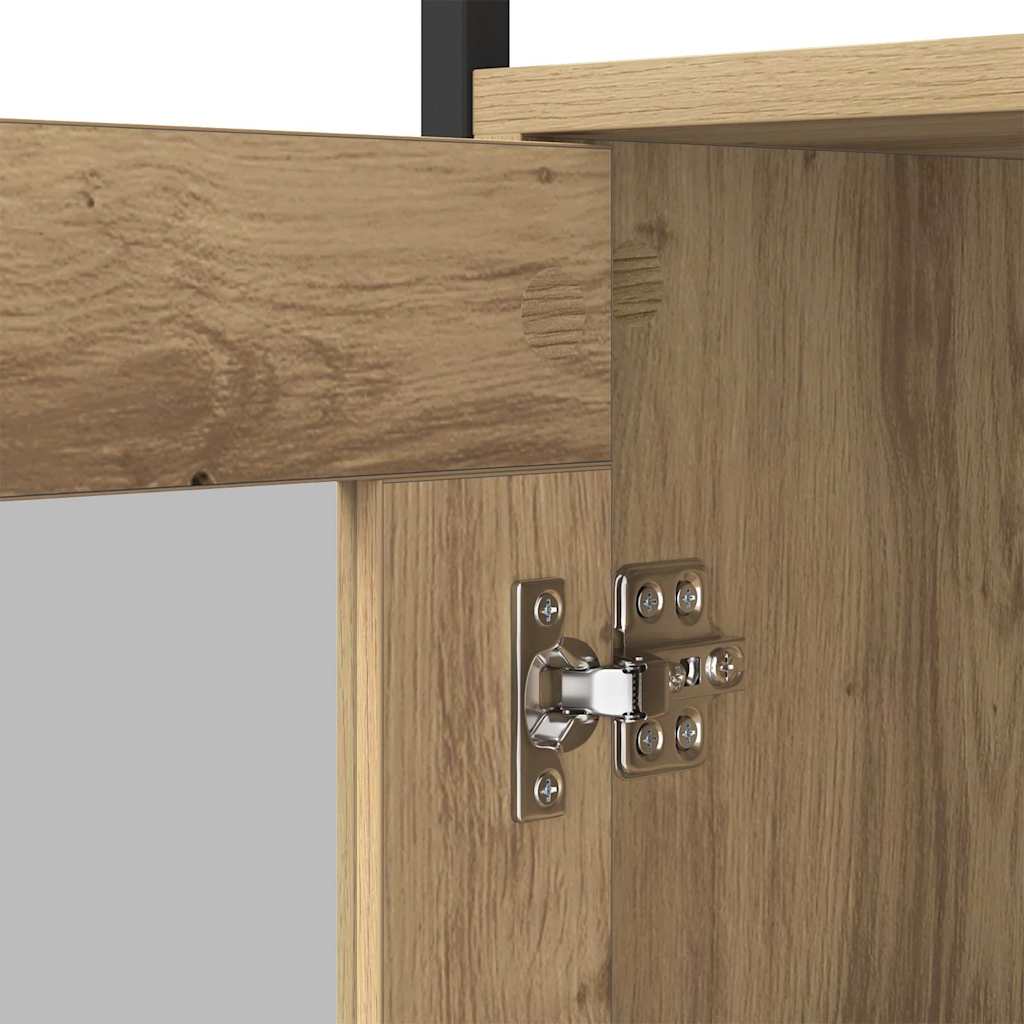 vidaXL Πλαϊνό γραφείο Artisan Oak 100 x 35 x 80 εκ. Επεξεργασμένο ξύλο