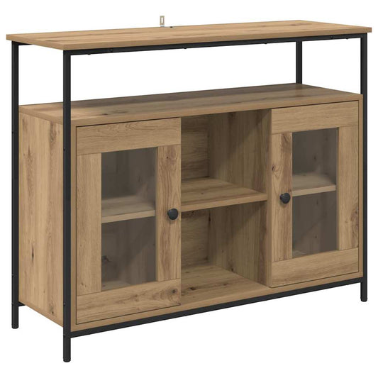 vidaXL Πλαϊνό γραφείο Artisan Oak 100 x 35 x 80 εκ. Επεξεργασμένο ξύλο