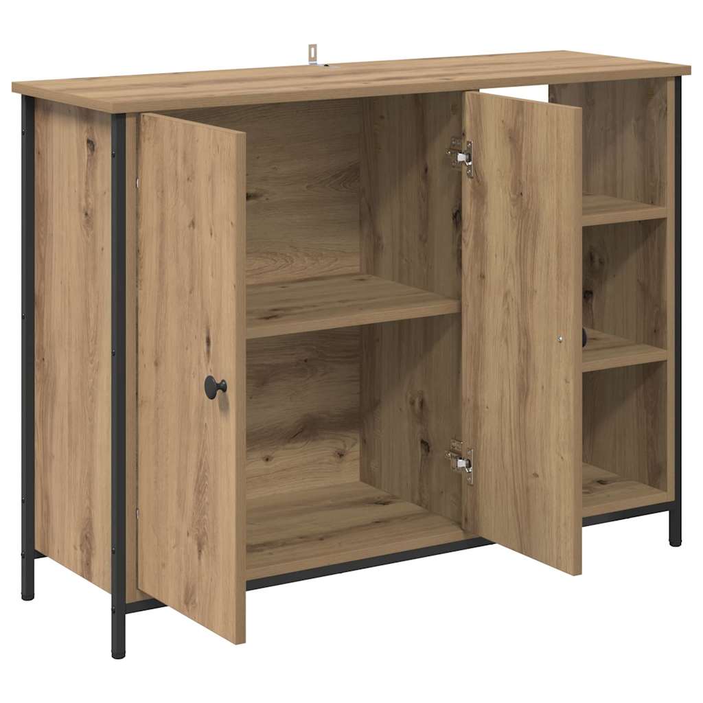 vidaXL Πλαϊνό γραφείο Artisan Oak 100 x 33 x 75 εκ Επεξεργασμένο ξύλο
