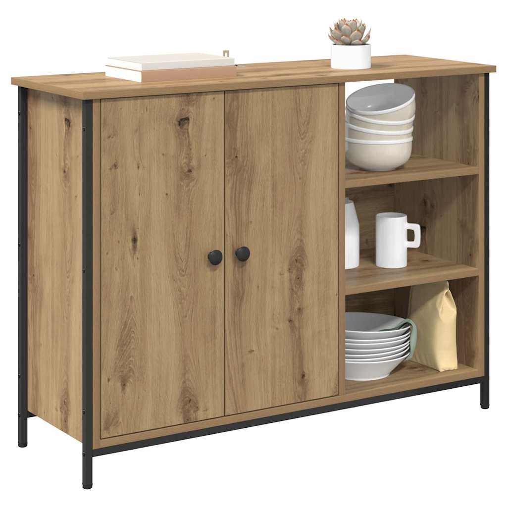 vidaXL Πλαϊνό γραφείο Artisan Oak 100 x 33 x 75 εκ Επεξεργασμένο ξύλο