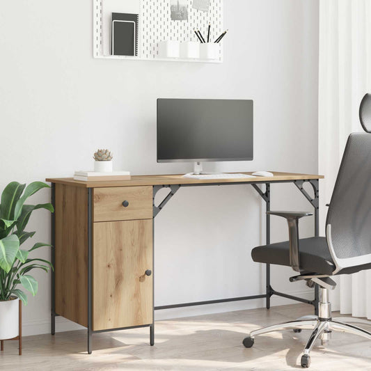 vidaXL Γραφείο Υπολογιστή Artisan Oak 131 x 48 x 75 εκ.