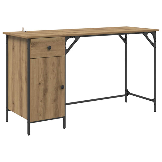 vidaXL Γραφείο Υπολογιστή Artisan Oak 131 x 48 x 75 εκ.