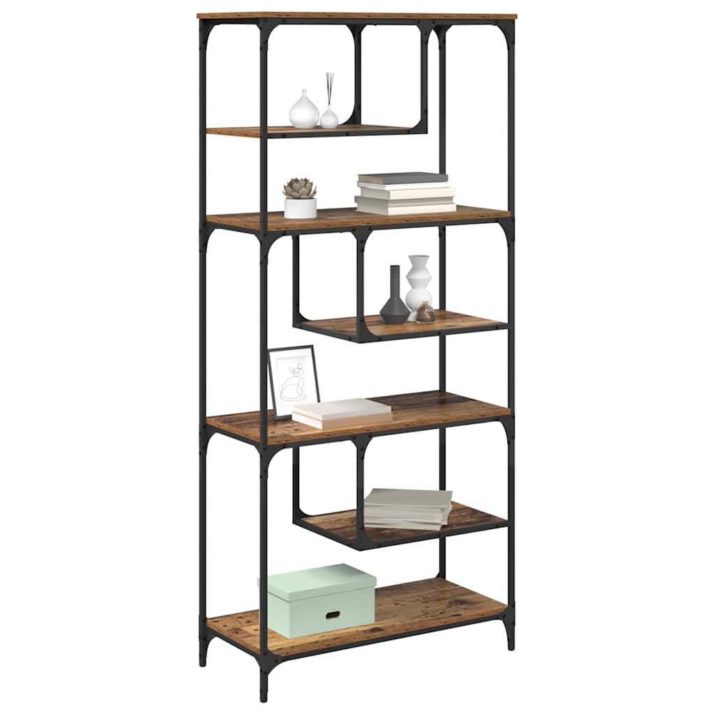 vidaXL Βιβλιοθήκη Παλαιό ξύλο 81 x 36 x 176 εκ Επεξεργασμένο ξύλο