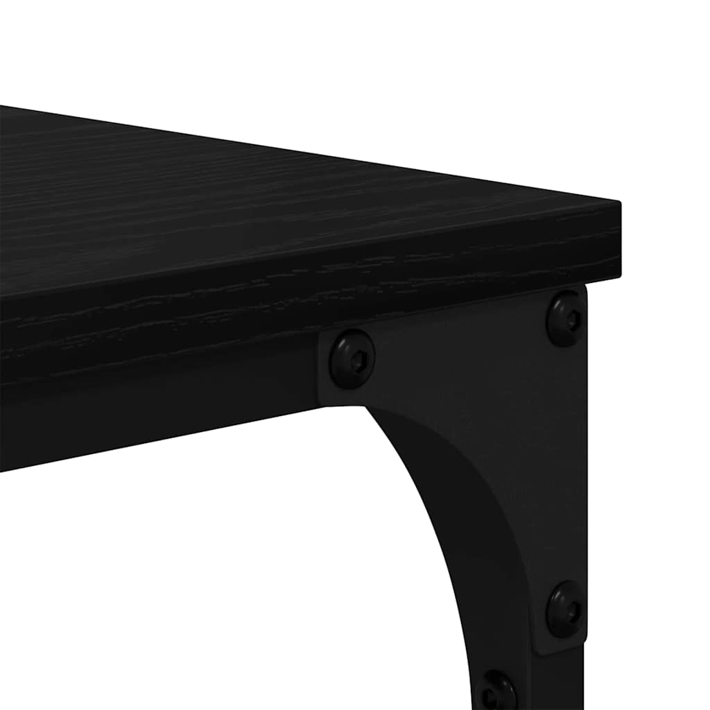 vidaXL Βιβλιοθήκη Μαύρη δρυς 81 x 36 x 176 εκ Επεξεργασμένο ξύλο