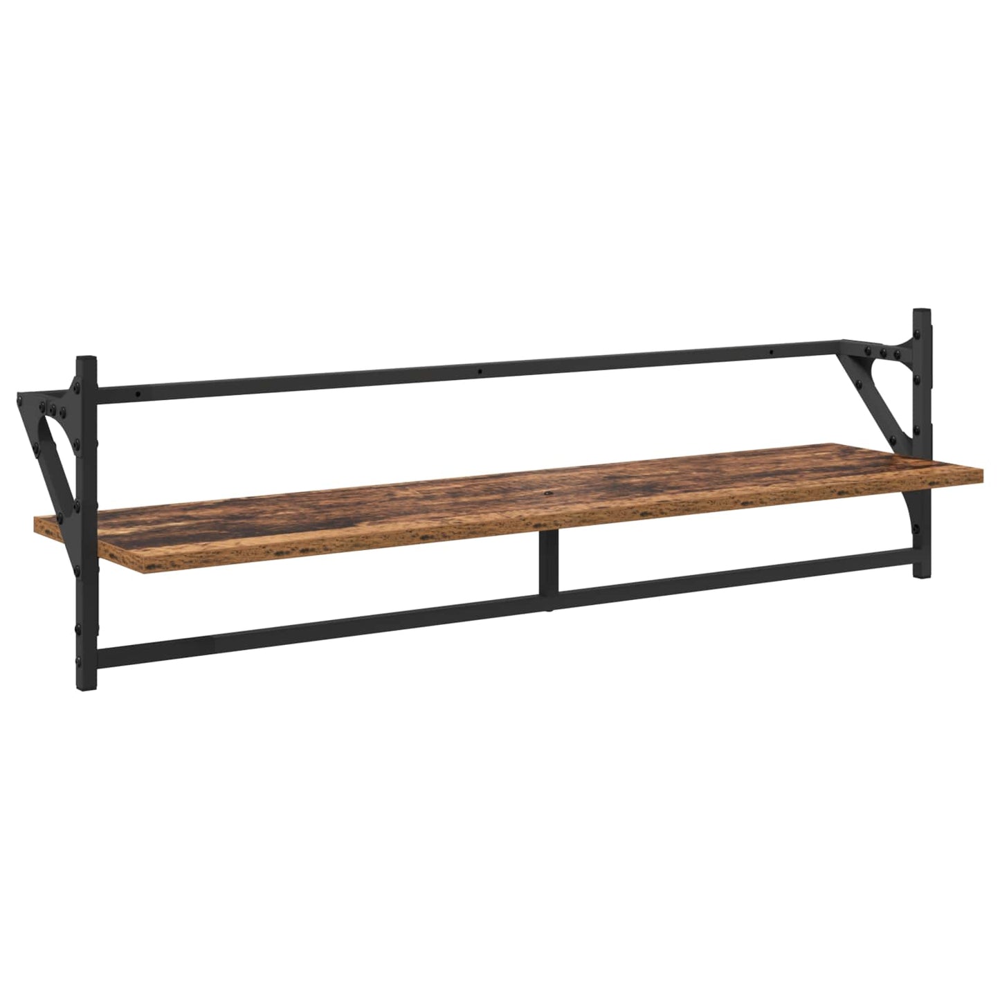 vidaXL Σετ ραφιών τοίχου 6 τμχ. Παλιό Ξύλο 100 x 25 x 30 cm