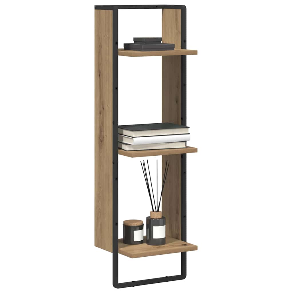 vidaXL Ράφι Τοίχου Artisan Oak 30 x 25 x 100 cm Επεξεργασμένο ξύλο
