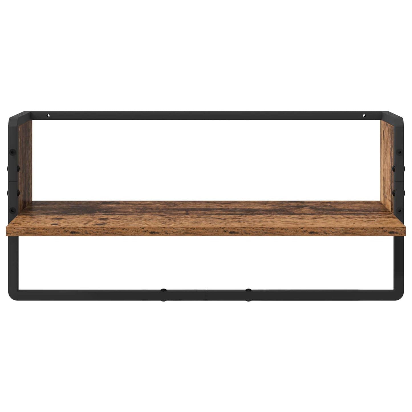 vidaXL Σετ ραφιών τοίχου 4 τμχ. Παλιό Ξύλο 65 x 25 x 30 cm