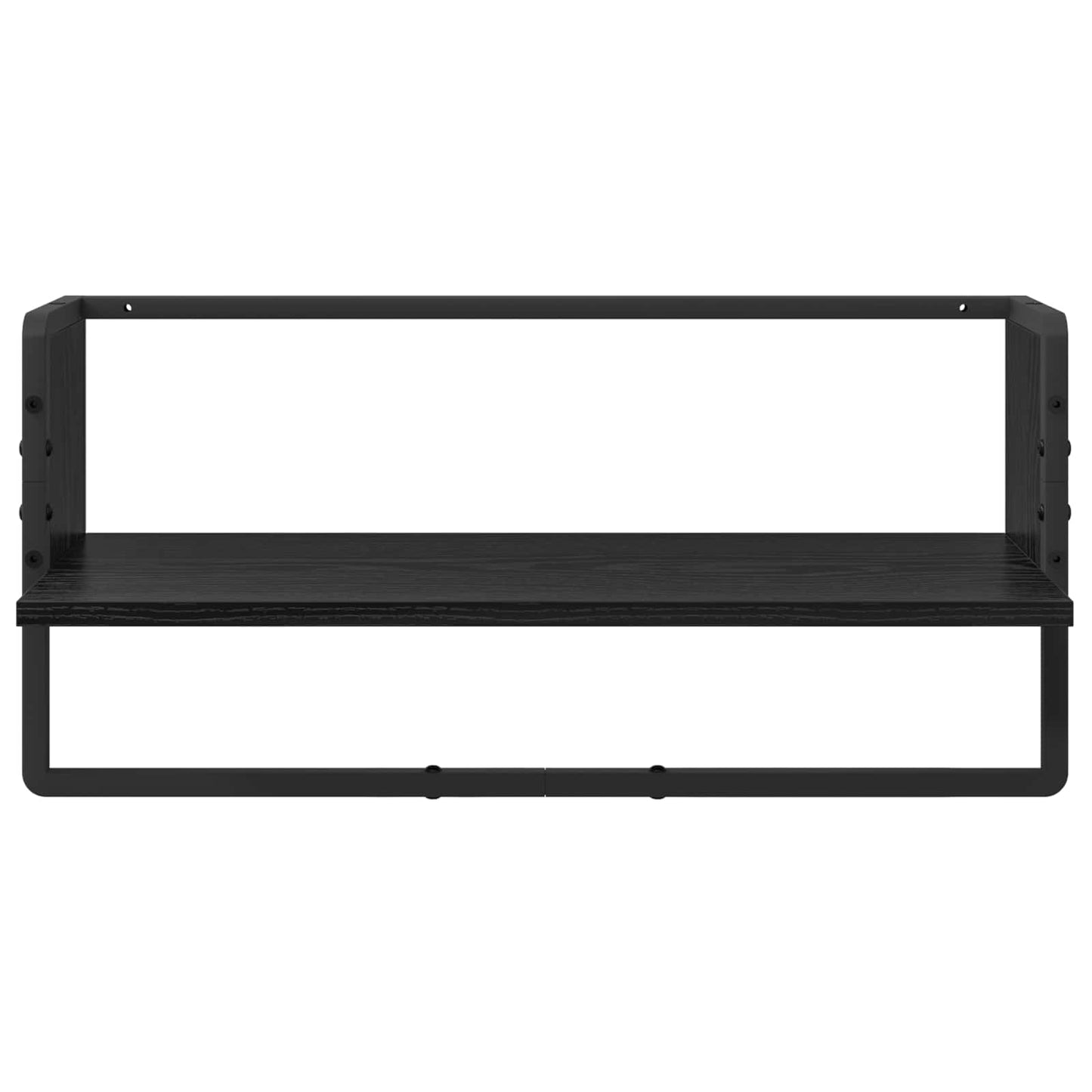 vidaXL Σετ ραφιών τοίχου 4 τμχ. Μαύρη Οξυά 65 x 25 x 30 cm