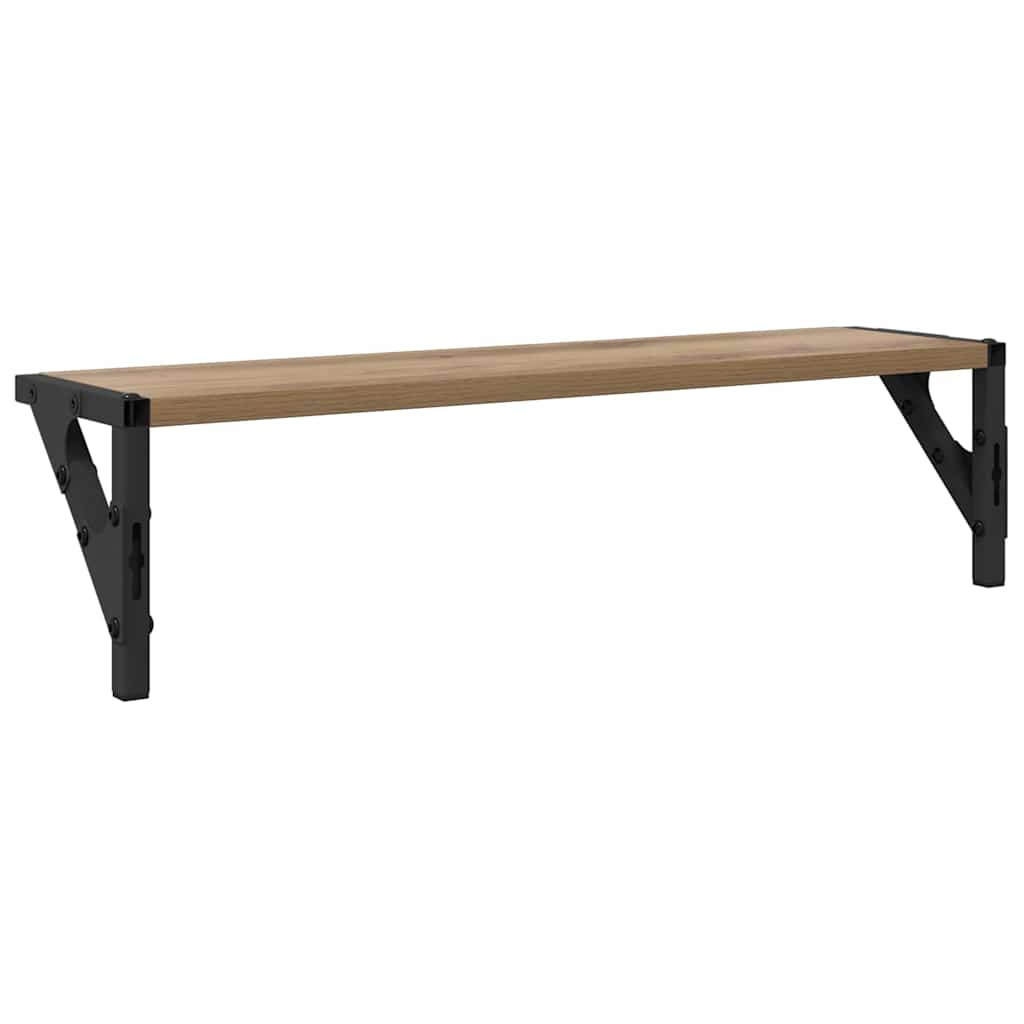 vidaXL Ράφια Τοίχου με ράφι 2 pcs Artisan Oak 60 x 15 x 15,5 cm