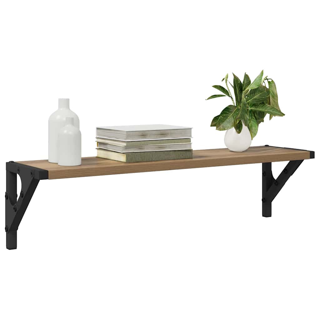 vidaXL Ράφια Τοίχου με ράφι 2 pcs Artisan Oak 60 x 15 x 15,5 cm
