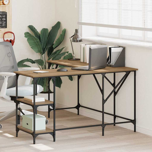 vidaXL Γραφείο Artisan Oak 139 x 139 x 75 εκ. Επεξεργασμένο ξύλο