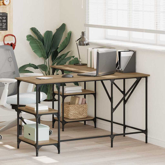 vidaXL Γραφείο Artisan Oak 139 x 139 x 75 εκ. Επεξεργασμένο ξύλο