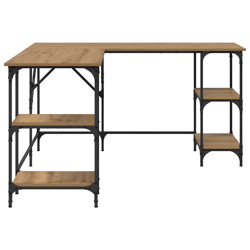 vidaXL Γραφείο Artisan Oak 139 x 139 x 75 εκ. Επεξεργασμένο ξύλο