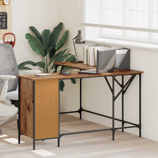 vidaXL Γραφείο Παλιό Ξύλο 141 x 141 x 75 εκ Επεξεργασμένο ξύλο