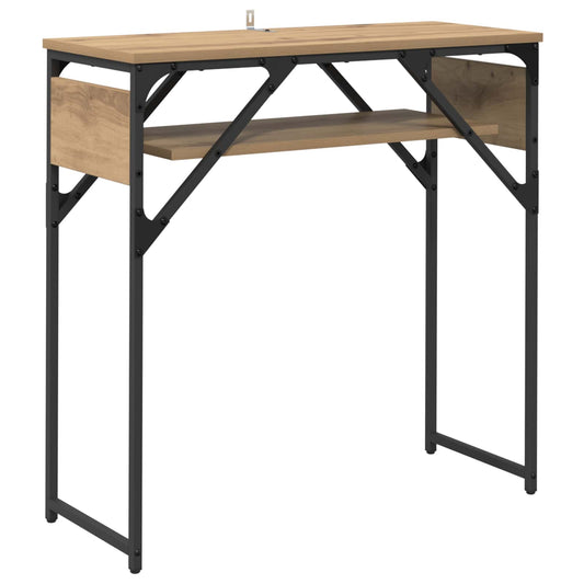 vidaXL ΤραπέζιΚονσόλας Artisan Oak Επεξεργασμένο Ξύλο 75x30x75εκ.