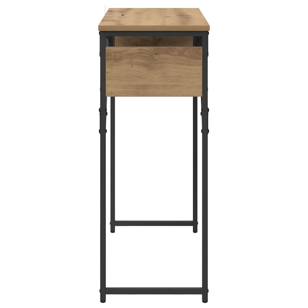 vidaXL ΤραπέζιΚονσόλας Artisan Oak 75x30x75εκ. Επεξεργασμένο ξύλο